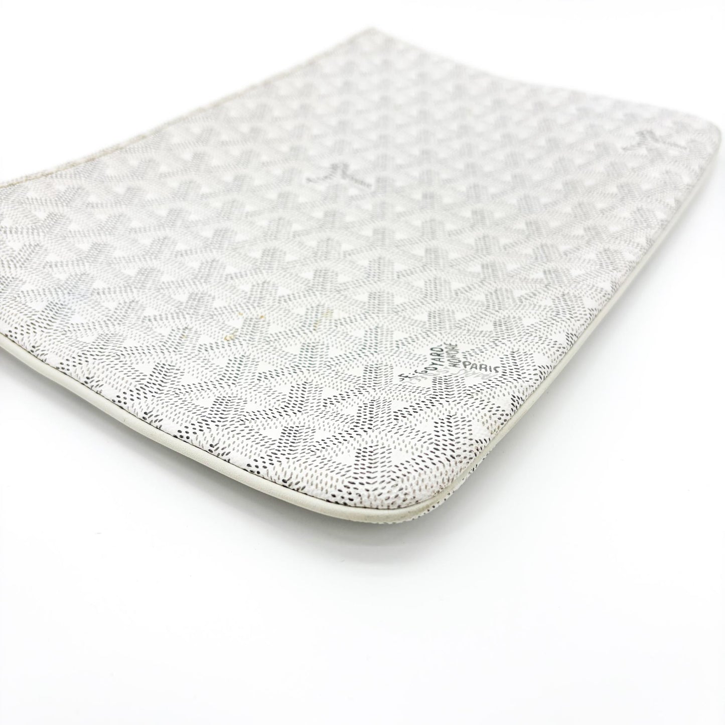 Goyard Senna Clutch GM White