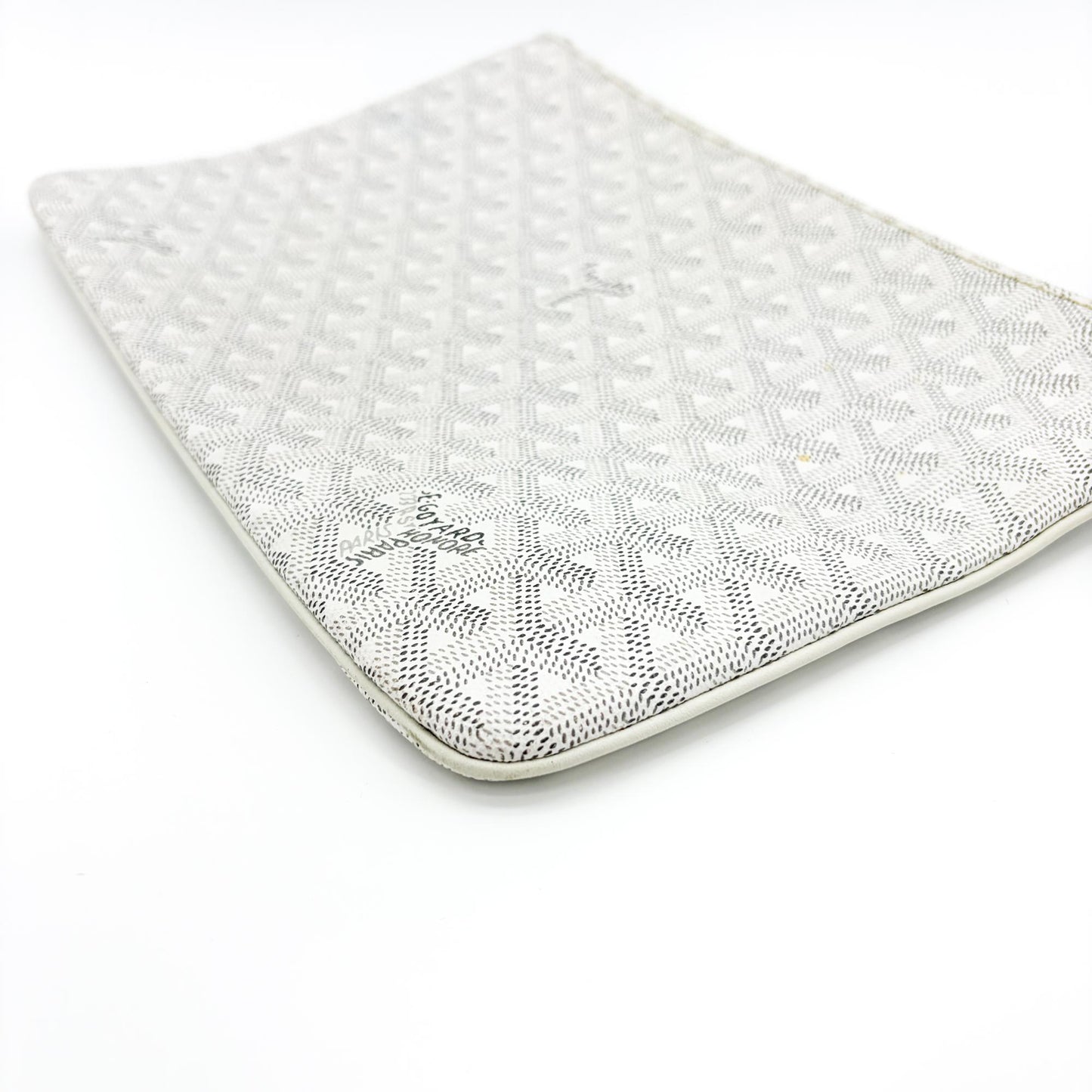 Goyard Senna Clutch GM White