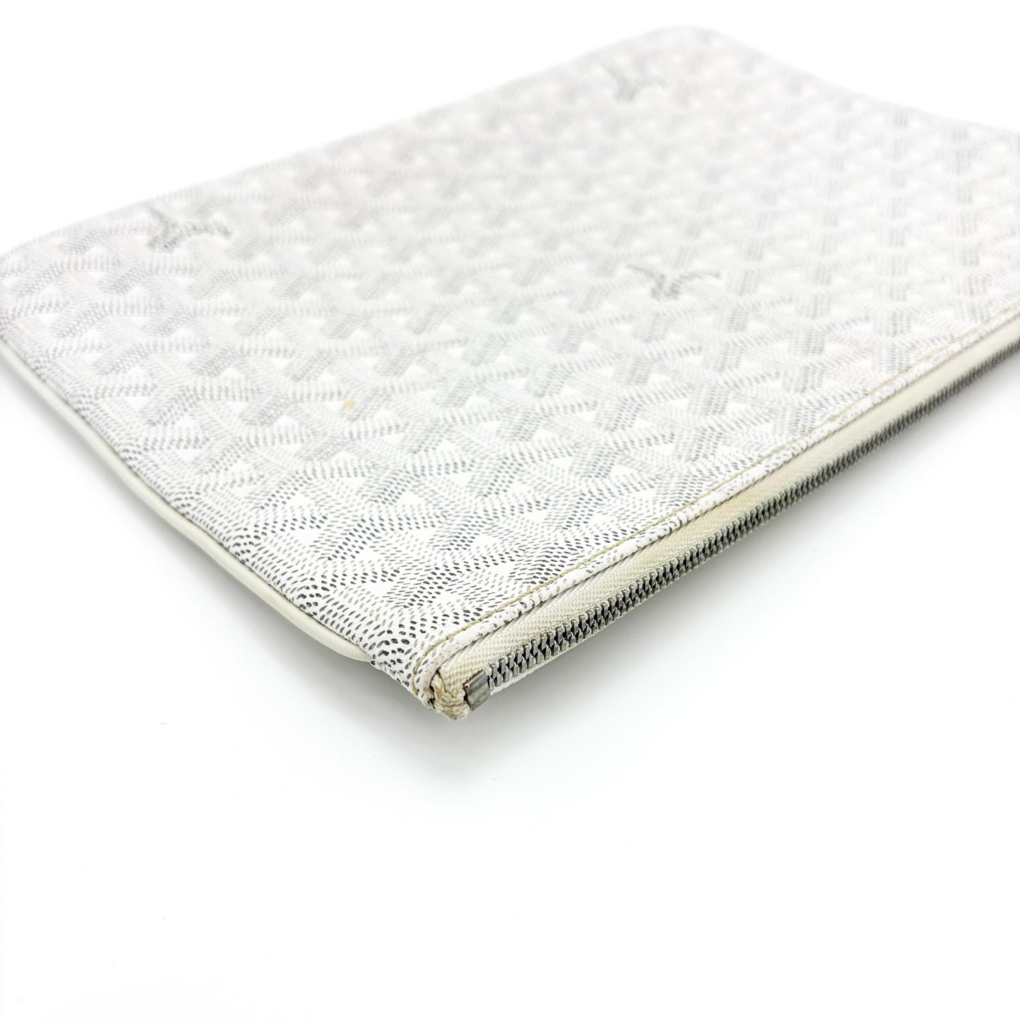 Goyard Senna Clutch GM White