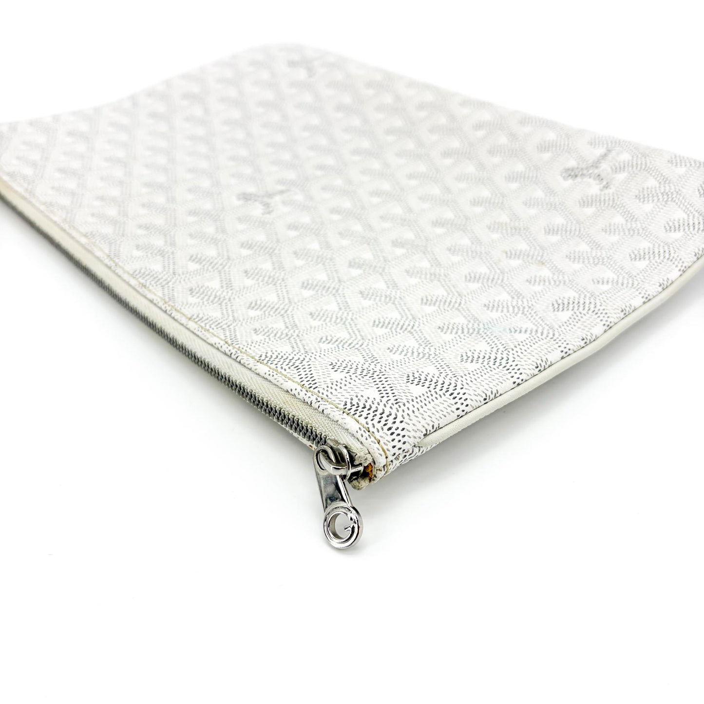 Goyard Senna Clutch GM White