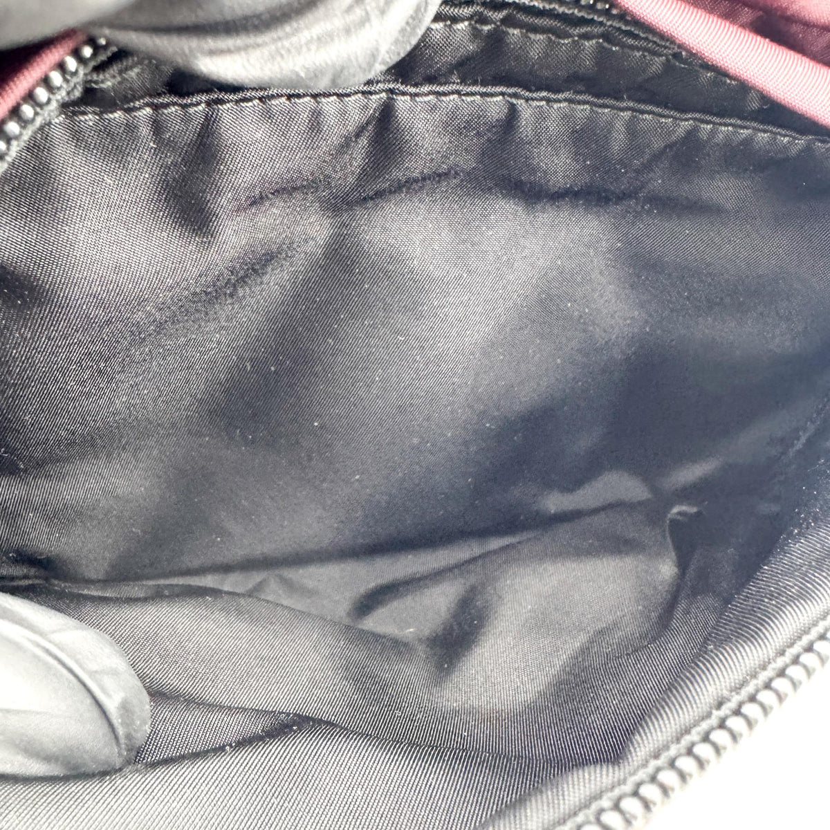 Prada Tessuto Nylon Belt Bag Burgundy