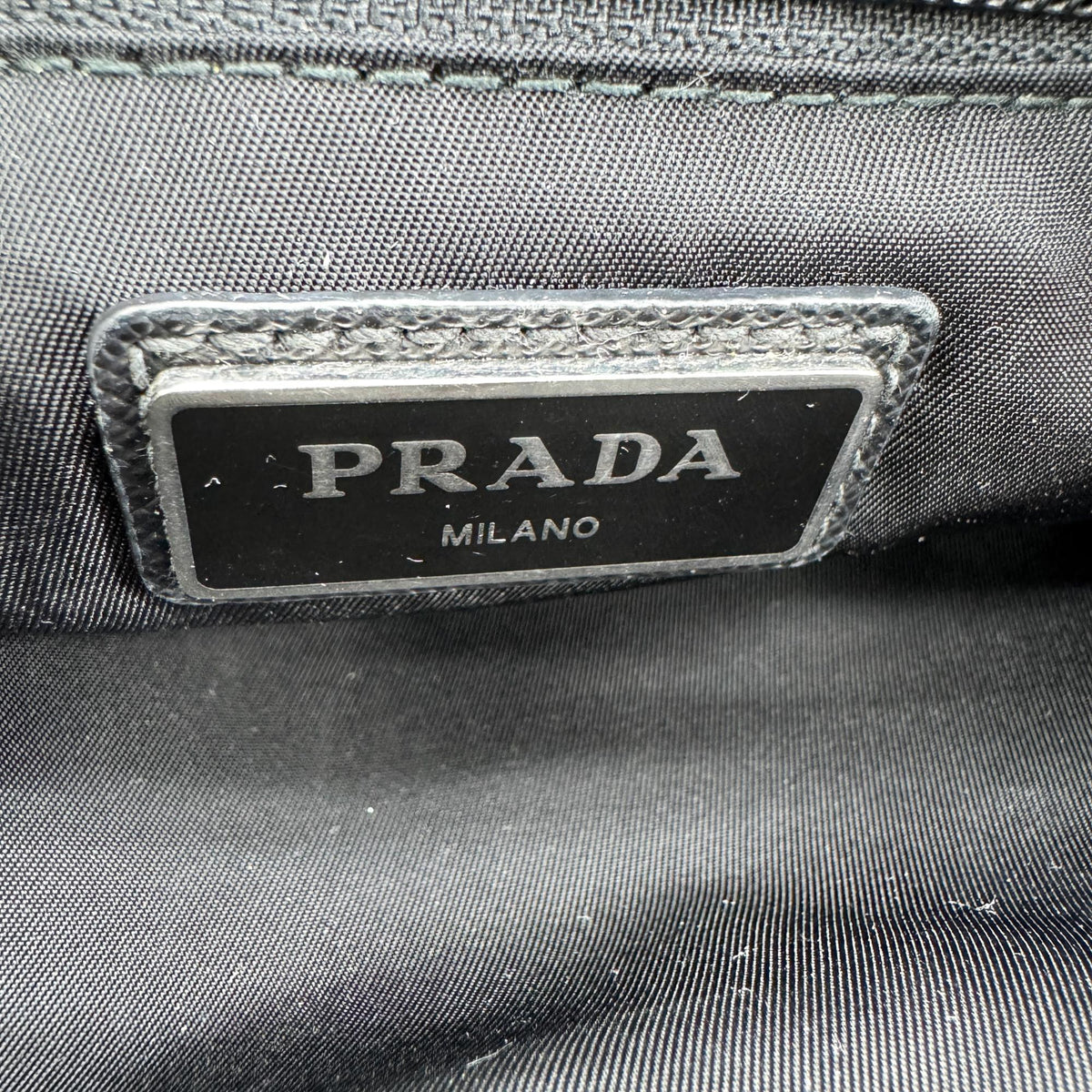 Prada Tessuto Nylon Belt Bag Burgundy