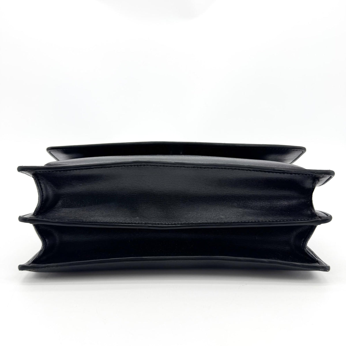 Saint Laurent Medium Sunset Crossbody Bag Black with Silver Hardware