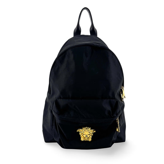 Versace La Medusa Nylon Backpack Black