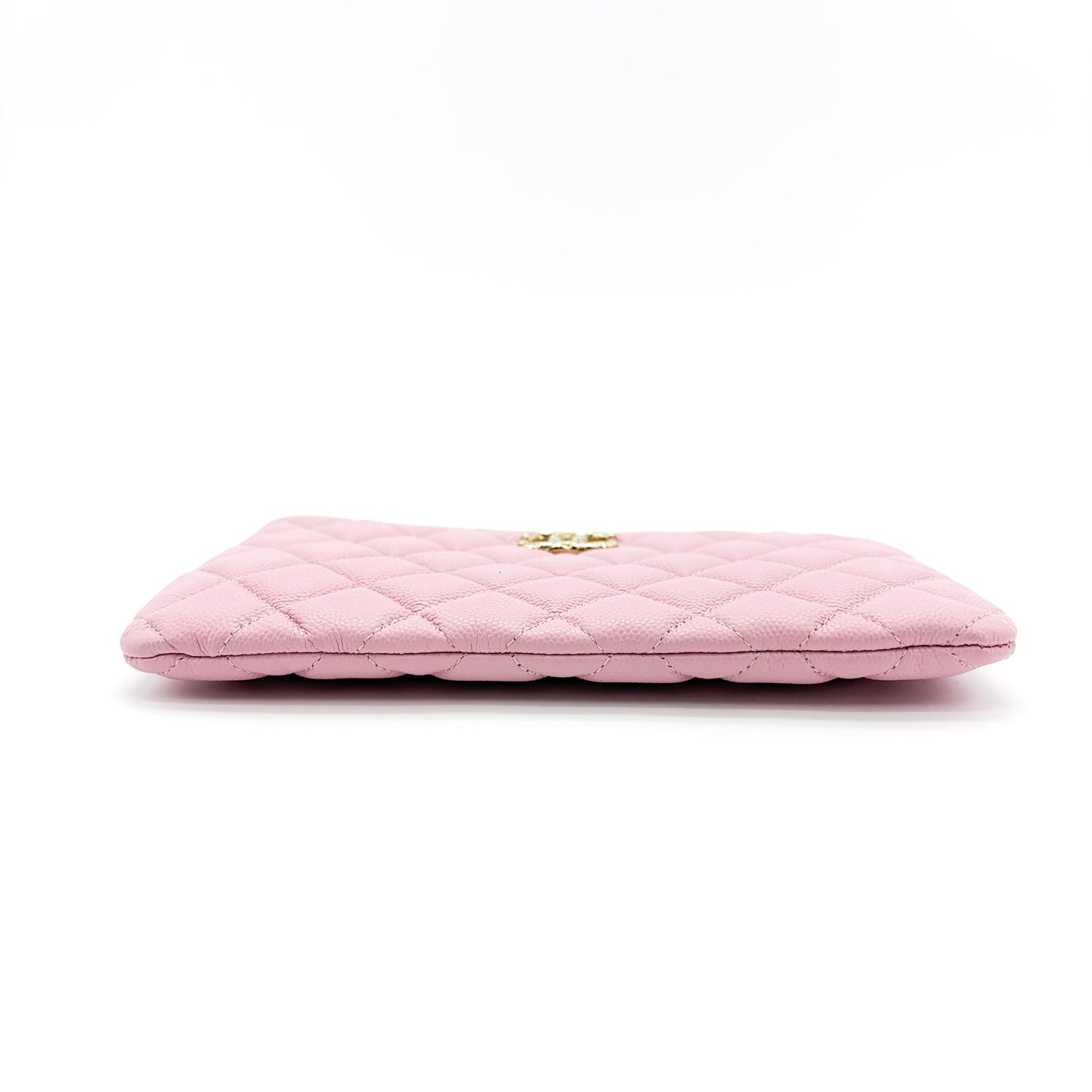 Chanel Classic New Medium Pouch Caviar Gold Hardware Pink