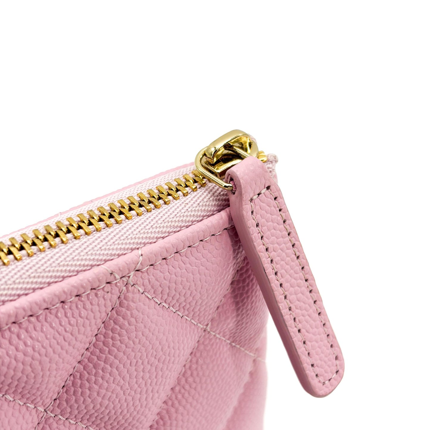 Chanel Classic New Medium Pouch Caviar Gold Hardware Pink