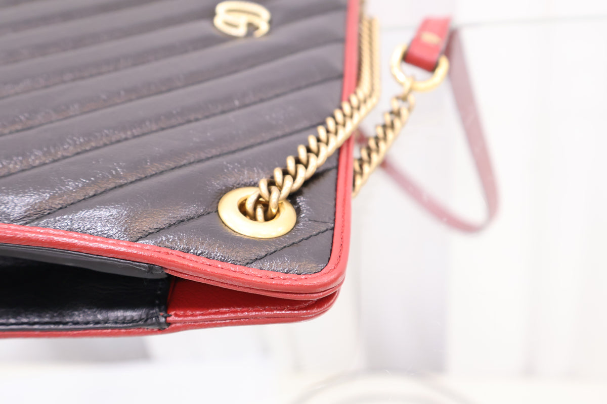 GG Marmont Matelassé Chain Shoulder Bag 524592