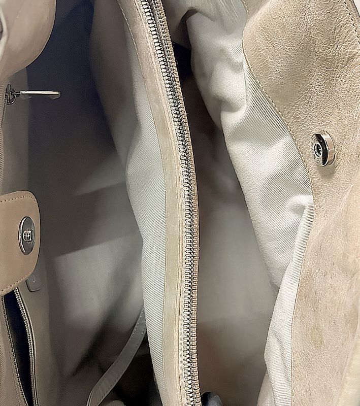 Chanel Beige Quilted Big CC 2WAY Bag