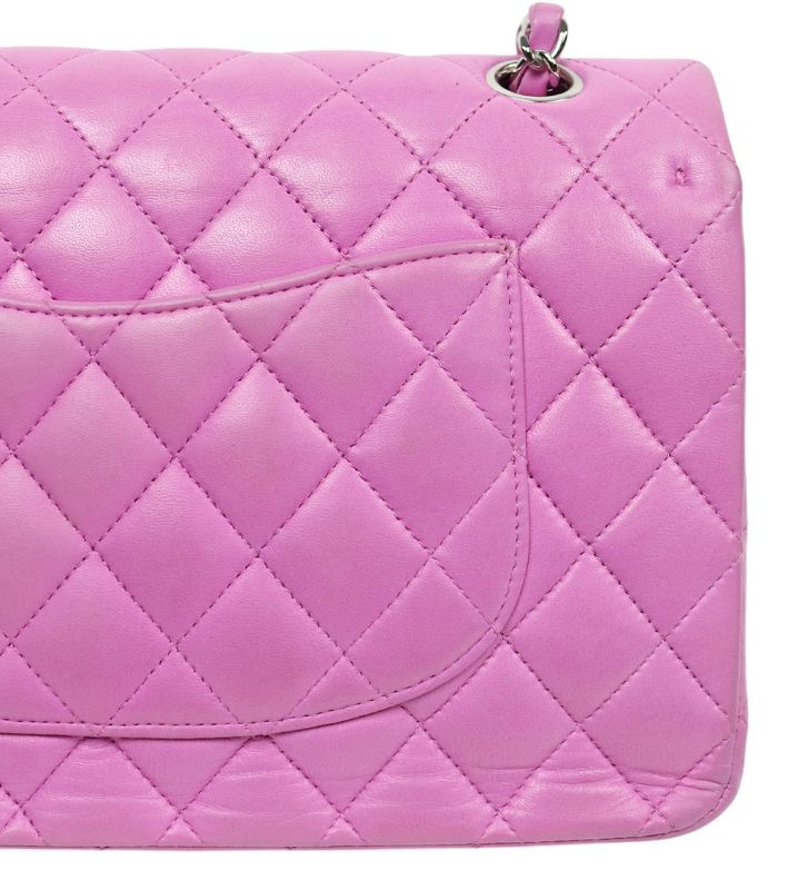 Chanel Purple Medium Lambskin Classic Double-Flap Bag