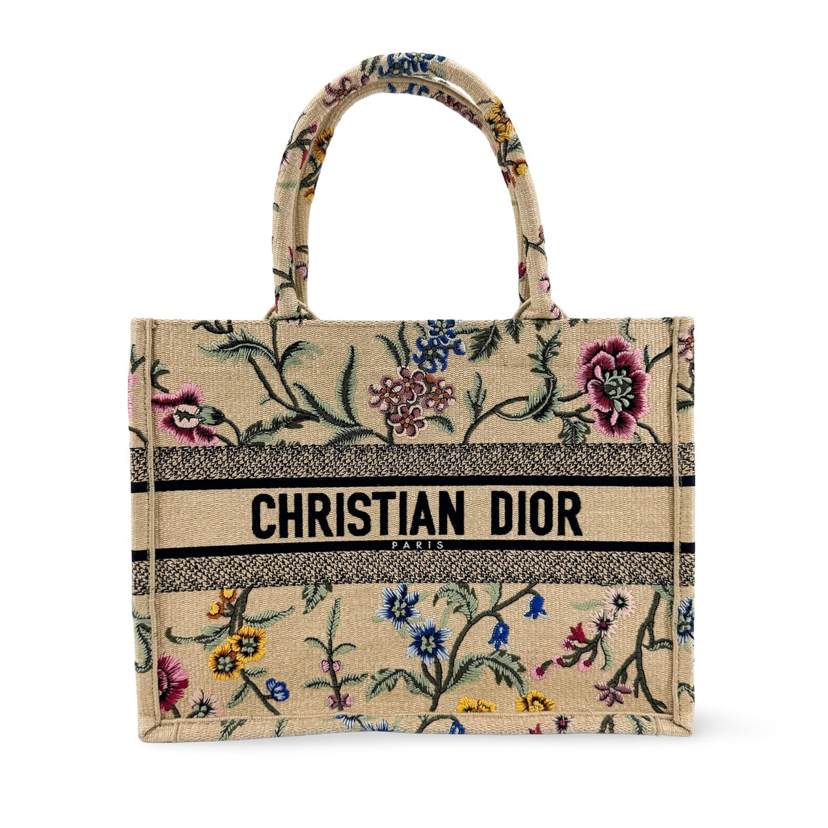 Dior Medium Book Tote Bag Beige