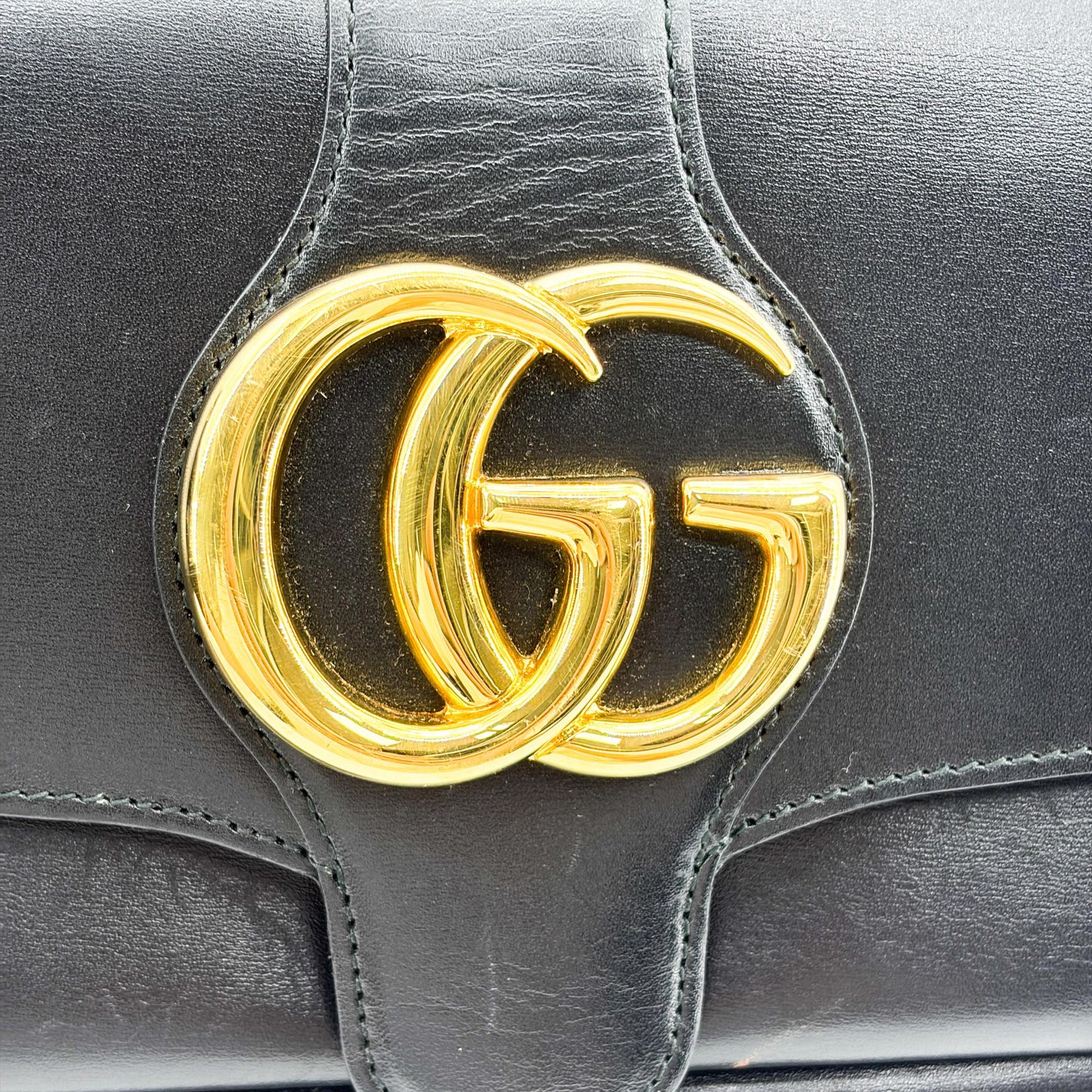Gucci Blondie Small Shoulder Bag Black with Gold Hardware