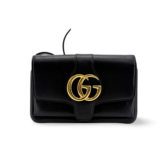 Gucci Blondie Small Shoulder Bag Black with Gold Hardware