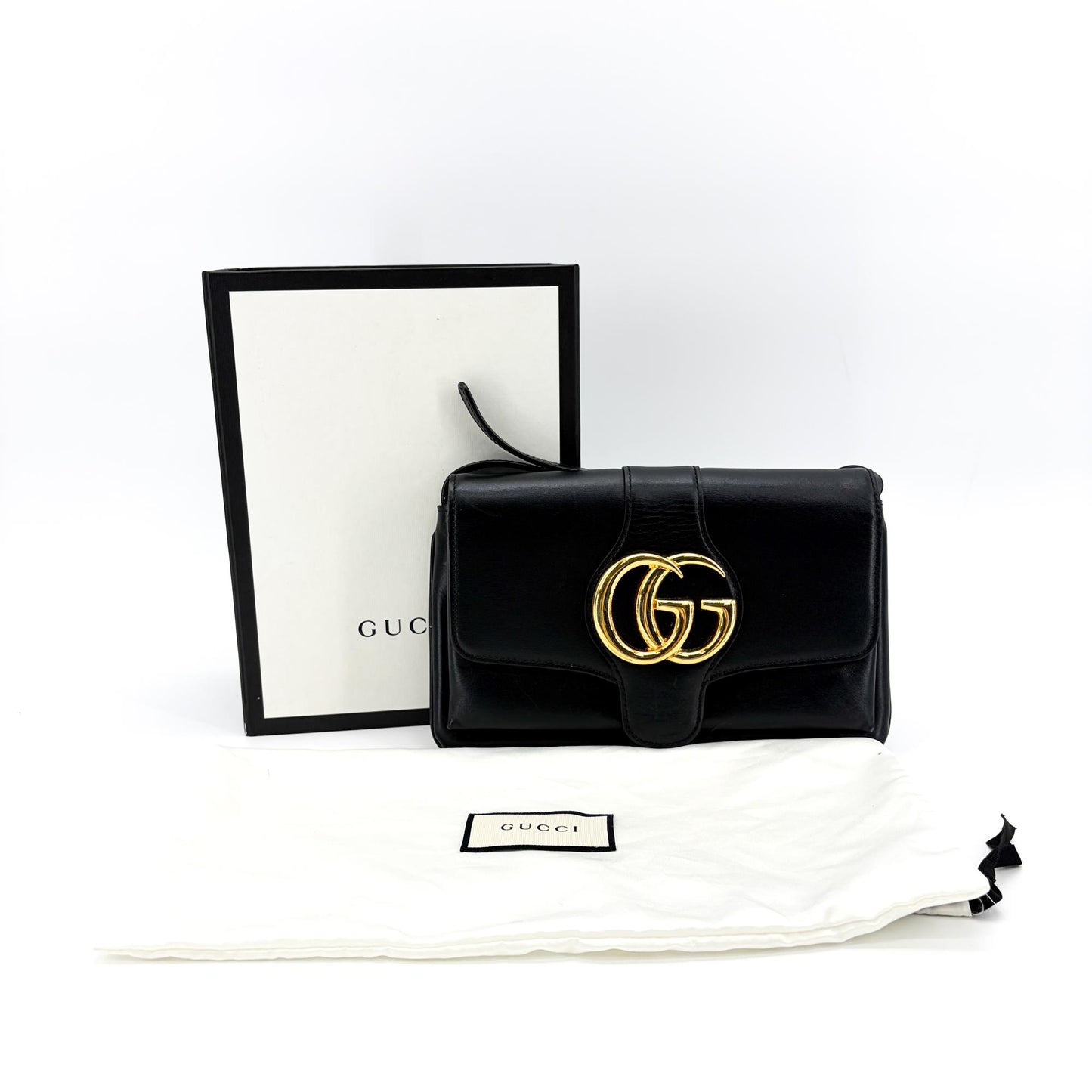Gucci Blondie Small Shoulder Bag Black with Gold Hardware