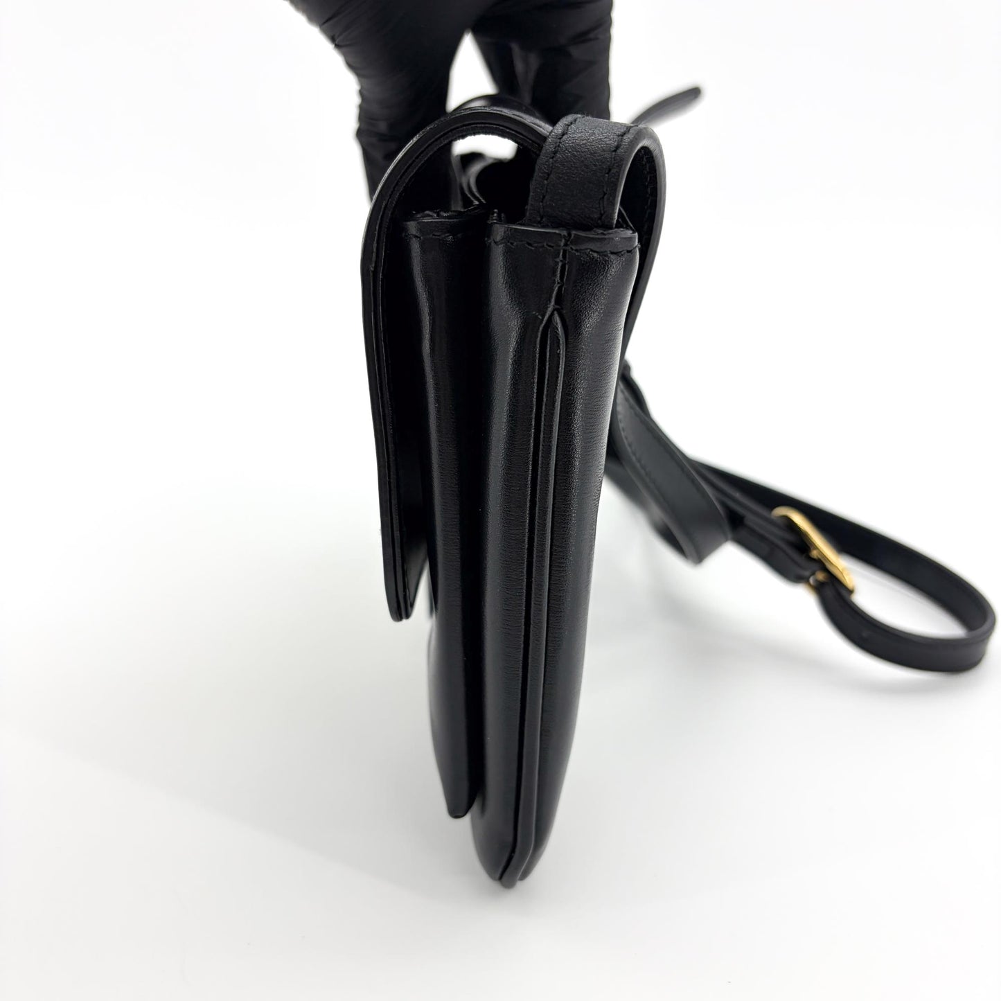 Gucci Blondie Small Shoulder Bag Black with Gold Hardware