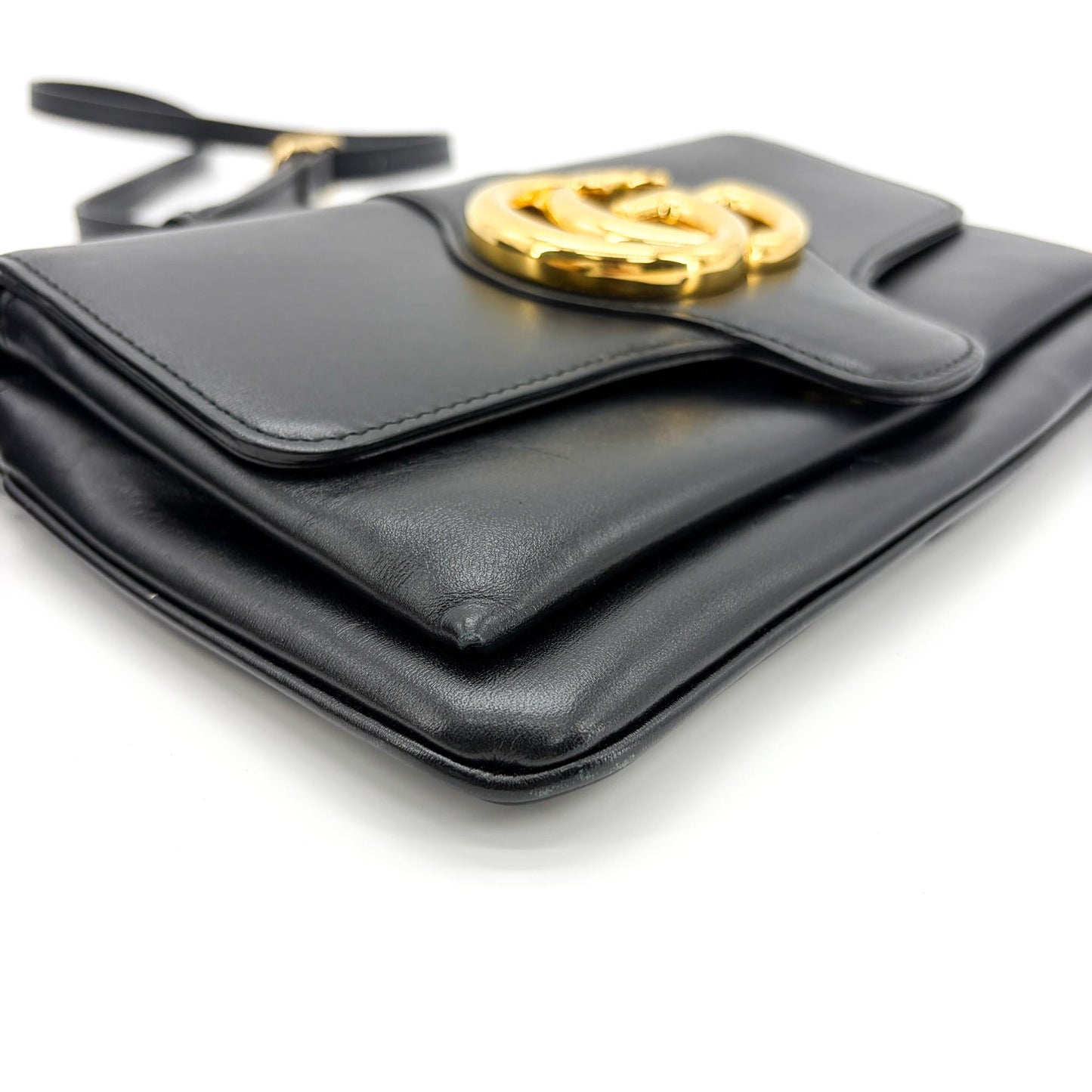 Gucci Blondie Small Shoulder Bag Black with Gold Hardware