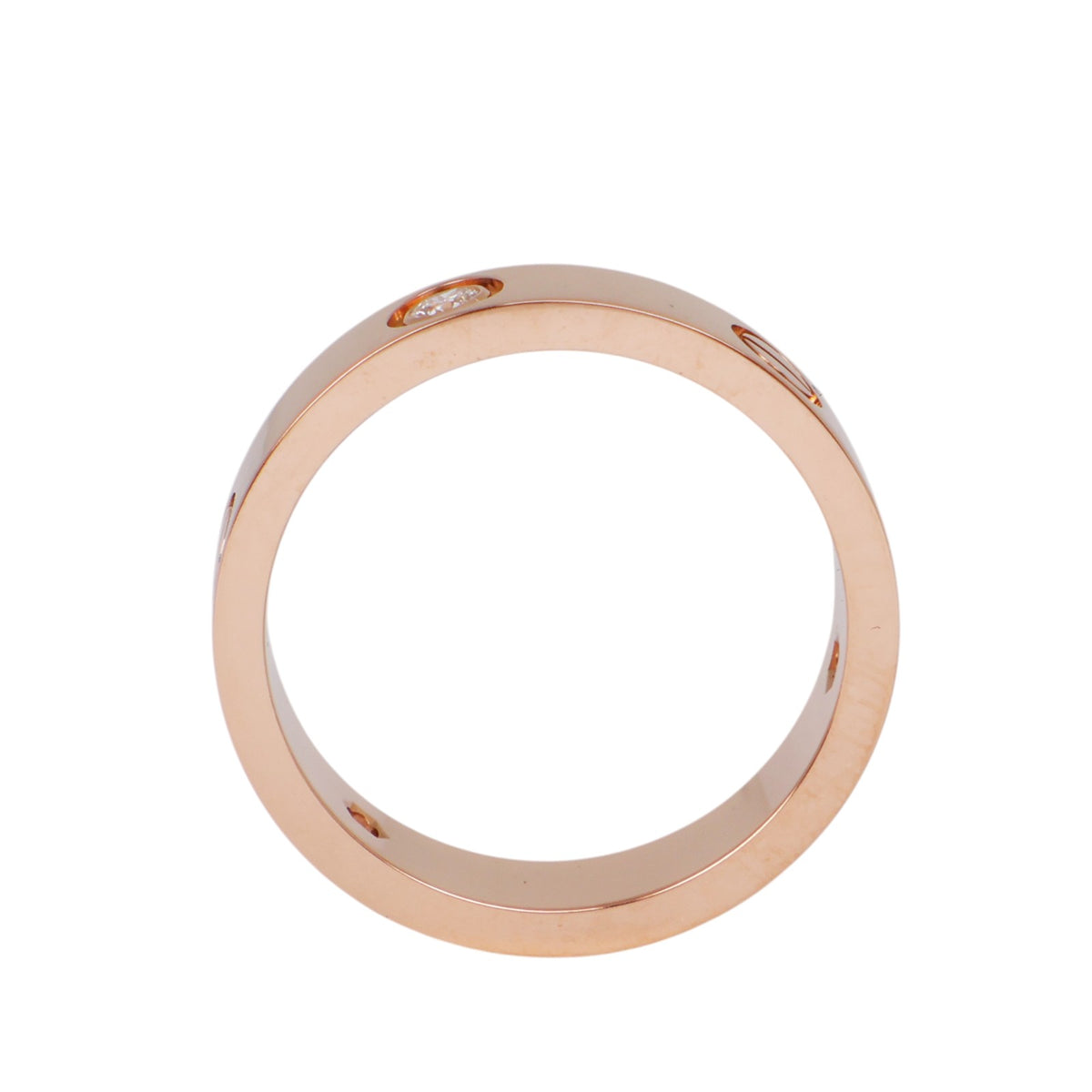 Cartier B4087500 Rose Gold Love Diamond Ring