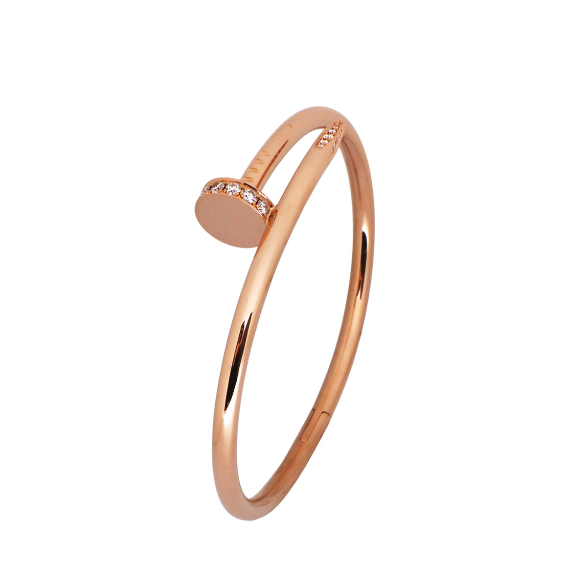 Cartier B6048517 Rose Gold Juste un Clou Diamond Bracelet