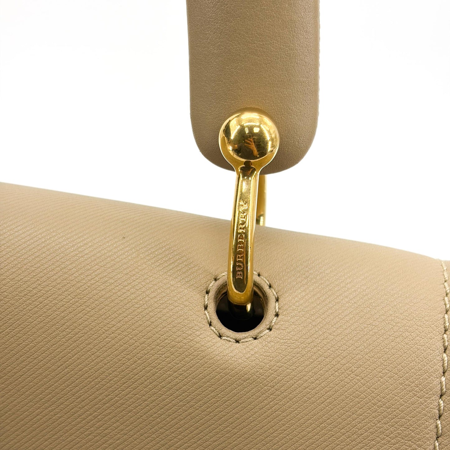 Burberry DK88 Medium Top Handle Bag Taupe