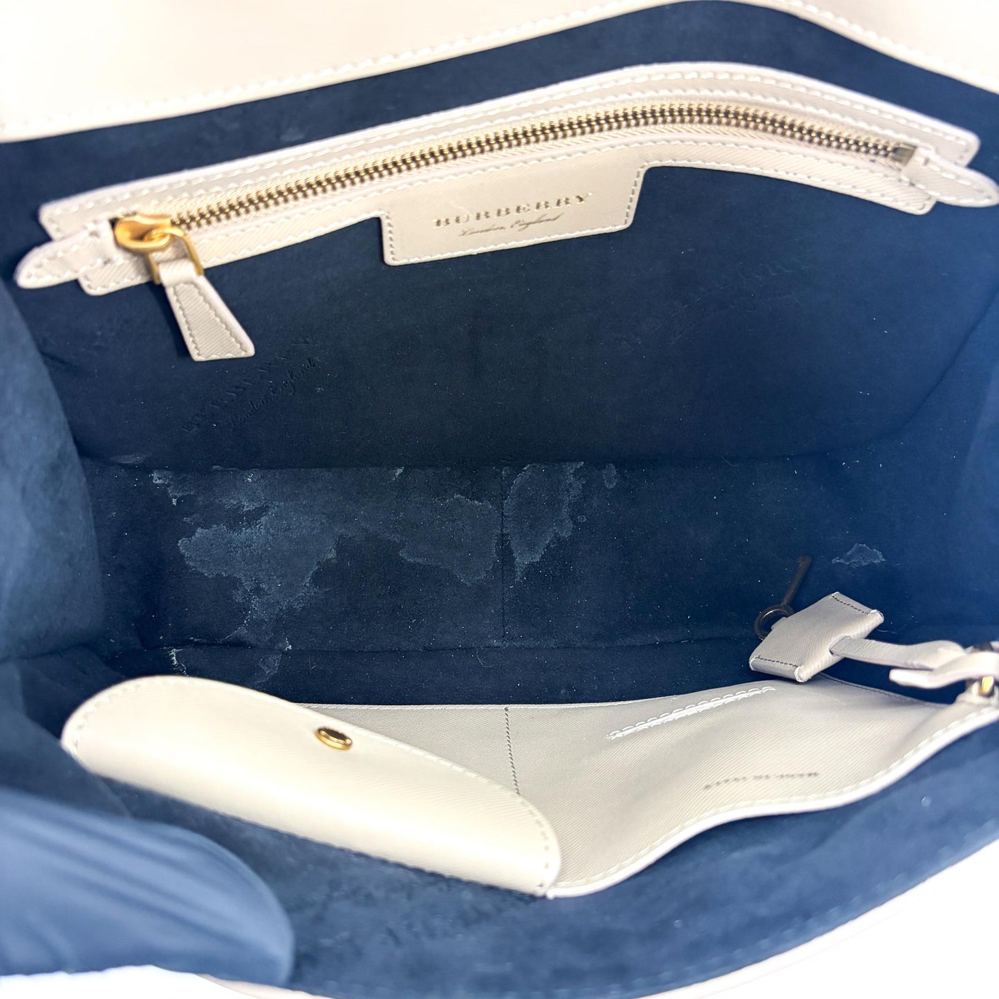 Burberry DK88 Medium Top Handle Bag Taupe