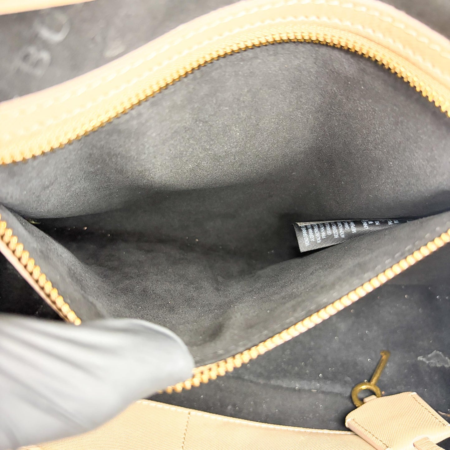 Burberry DK88 Medium Top Handle Bag Taupe