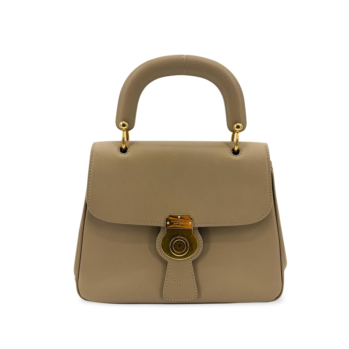 Burberry DK88 Medium Top Handle Bag Taupe