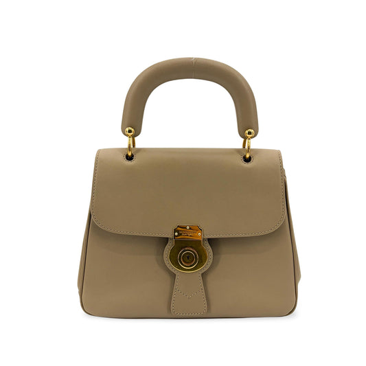 Burberry DK88 Medium Top Handle Bag Taupe