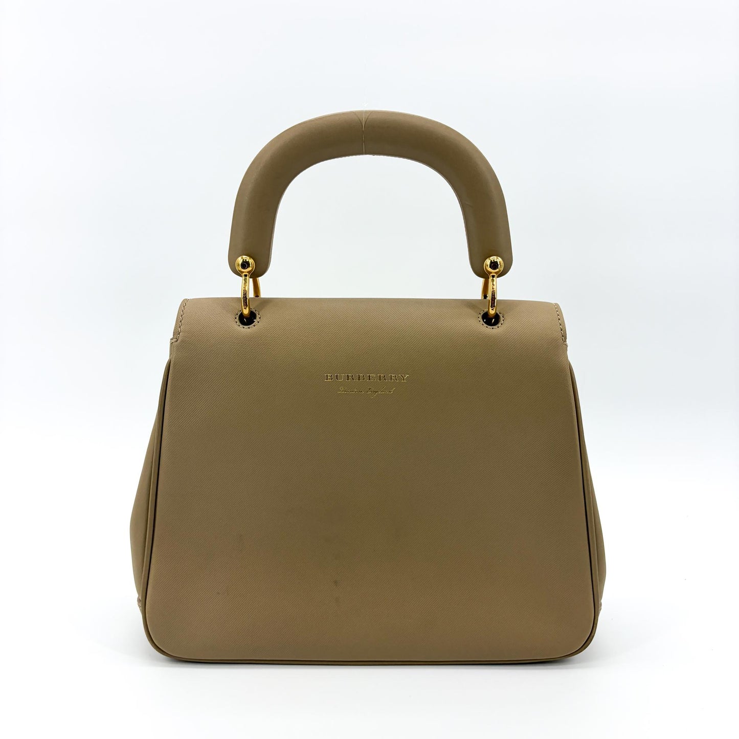 Burberry DK88 Medium Top Handle Bag Taupe