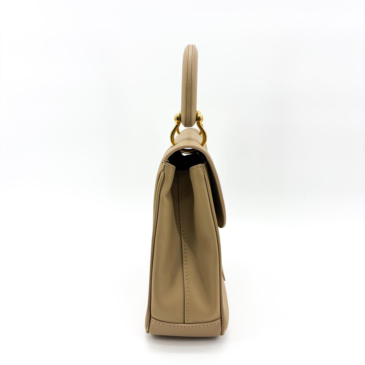 Burberry DK88 Medium Top Handle Bag Taupe