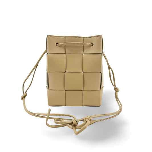 Bottega Veneta Small Cassette Bucket Bag Beige