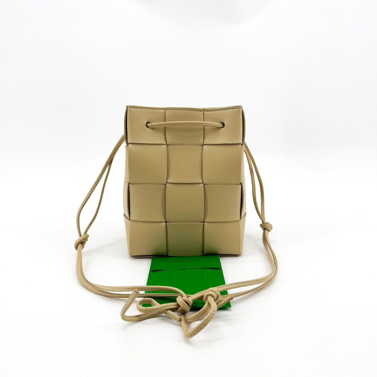 Bottega Veneta Small Cassette Bucket Bag Beige
