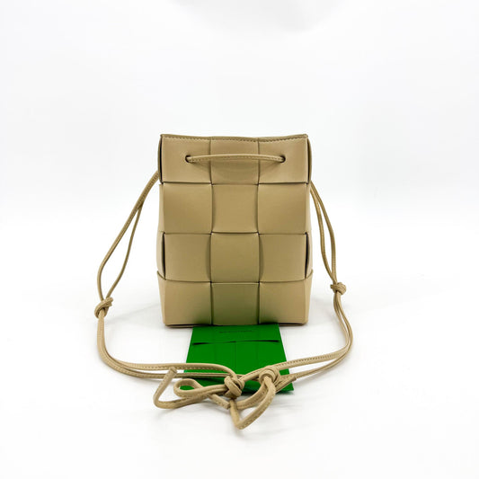 Bottega Veneta Small Cassette Bucket Bag Beige