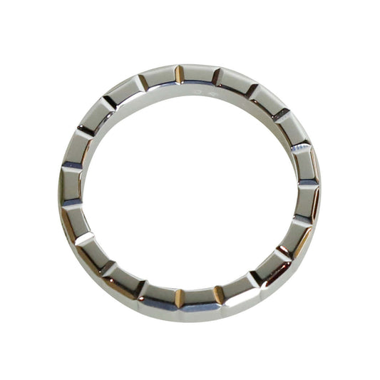 56 Medium Ice Cube 1 Diamond White Gold Ring