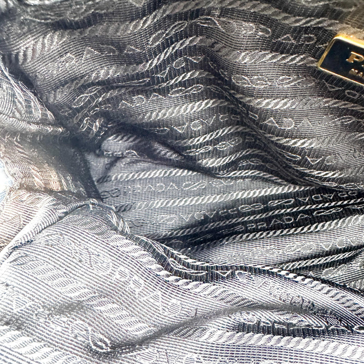 Prada Tessuto Nylon Crossbody Bag Navy