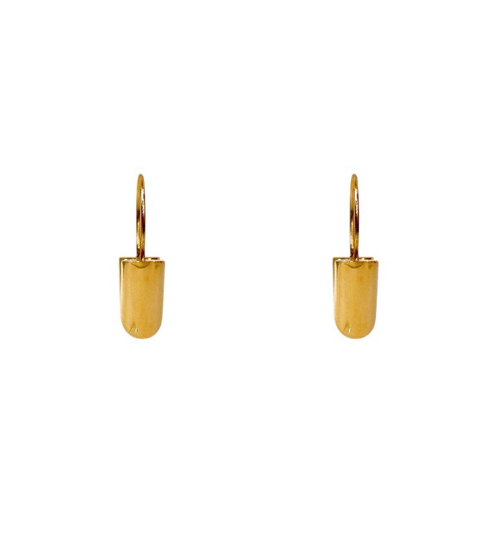 Louis Vuitton Essential V Gold Earrings