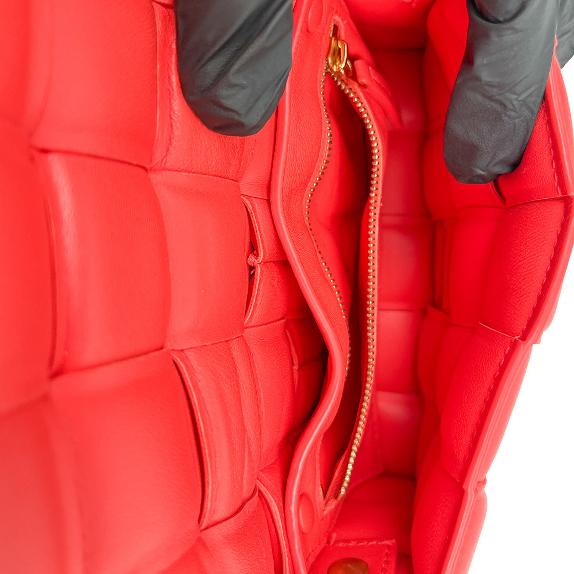 Bottega Veneta Orange-Red Padded Cassette Bag