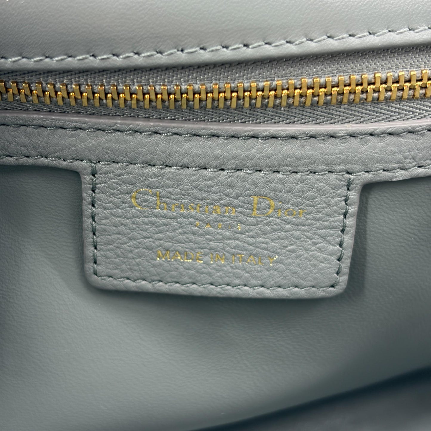 Dior Medium Dior Caro Bag Cloud Blue Gold Hardware