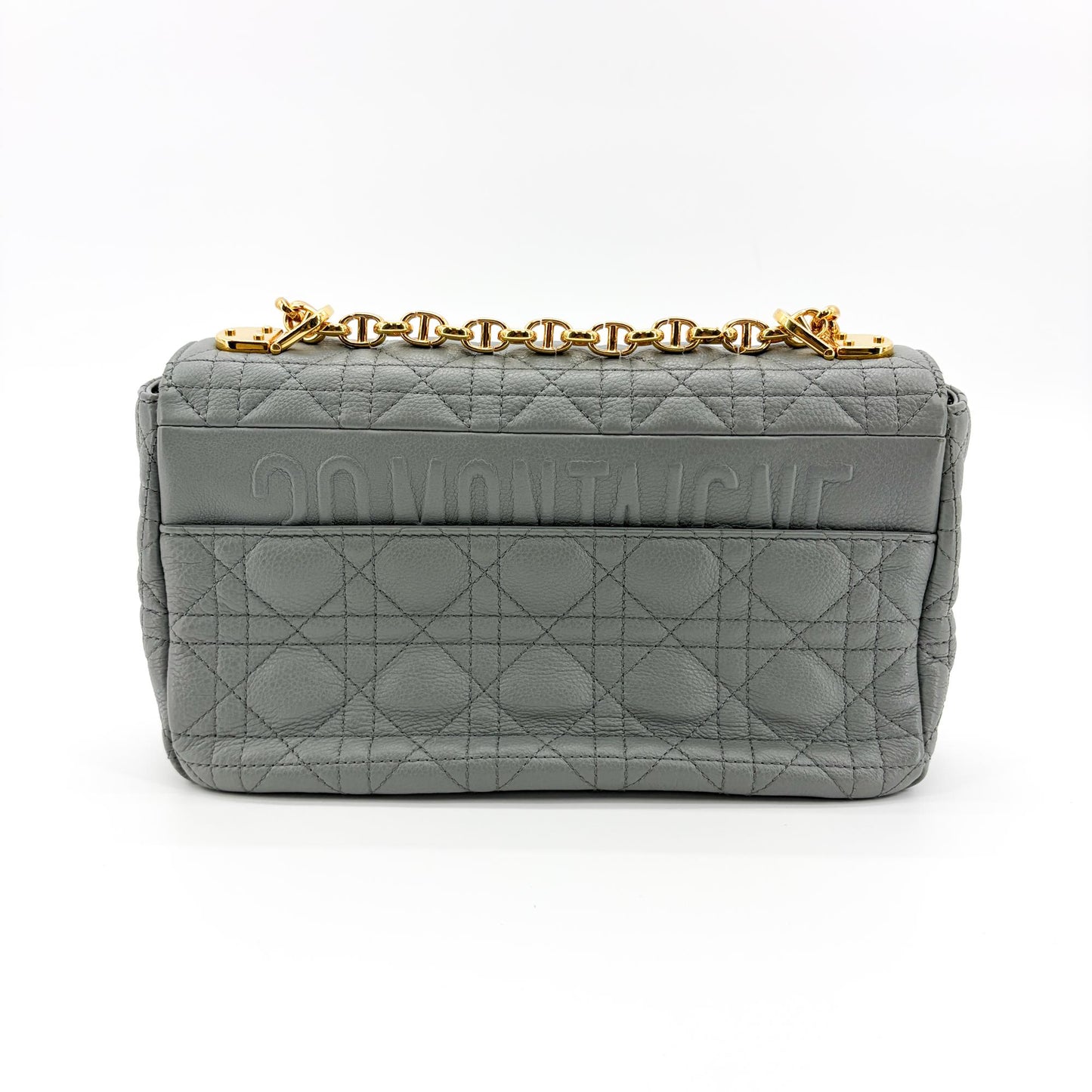 Dior Medium Dior Caro Bag Cloud Blue Gold Hardware
