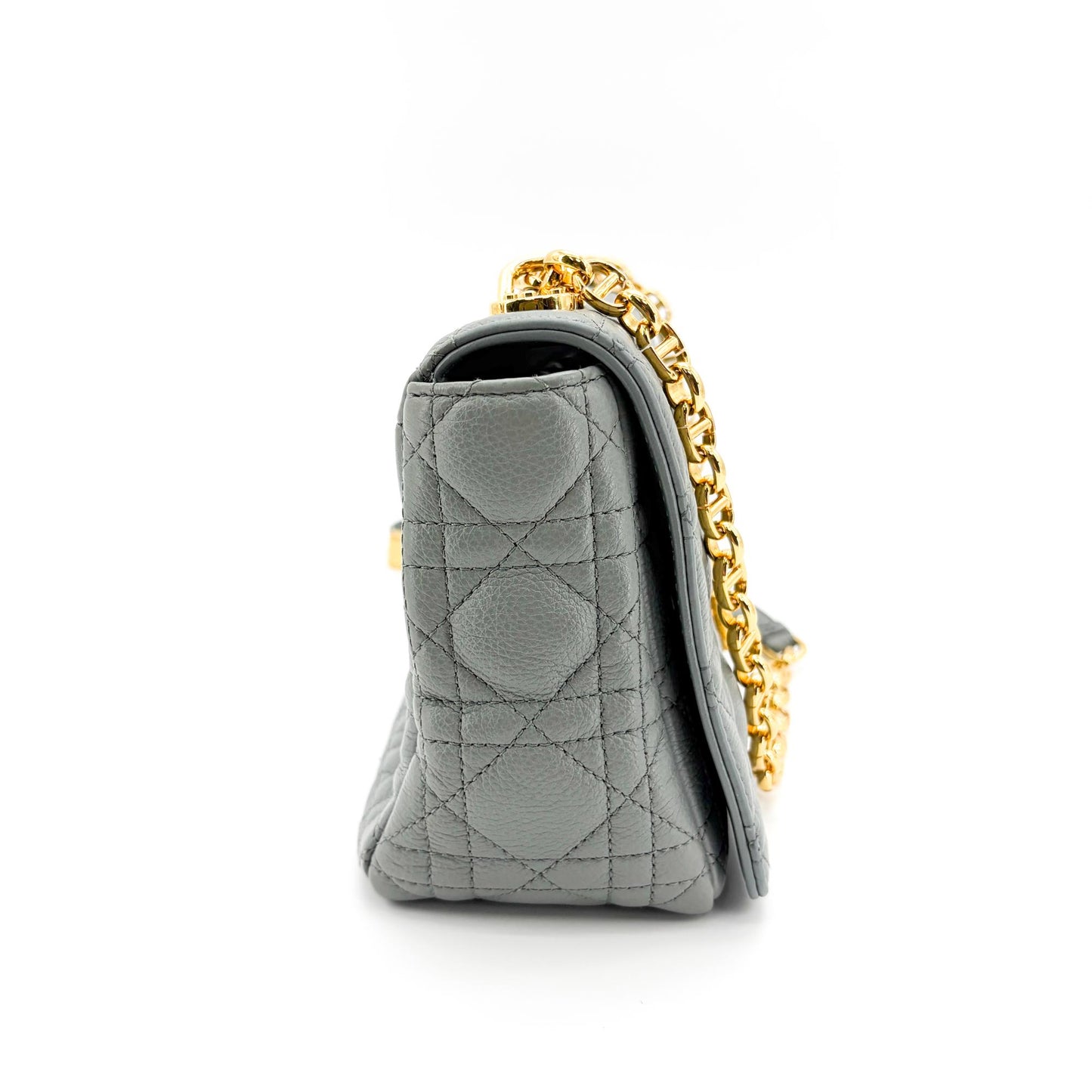 Dior Medium Dior Caro Bag Cloud Blue Gold Hardware