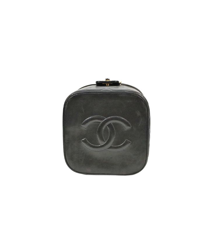 Chanel Black Quilted Vanity Bag