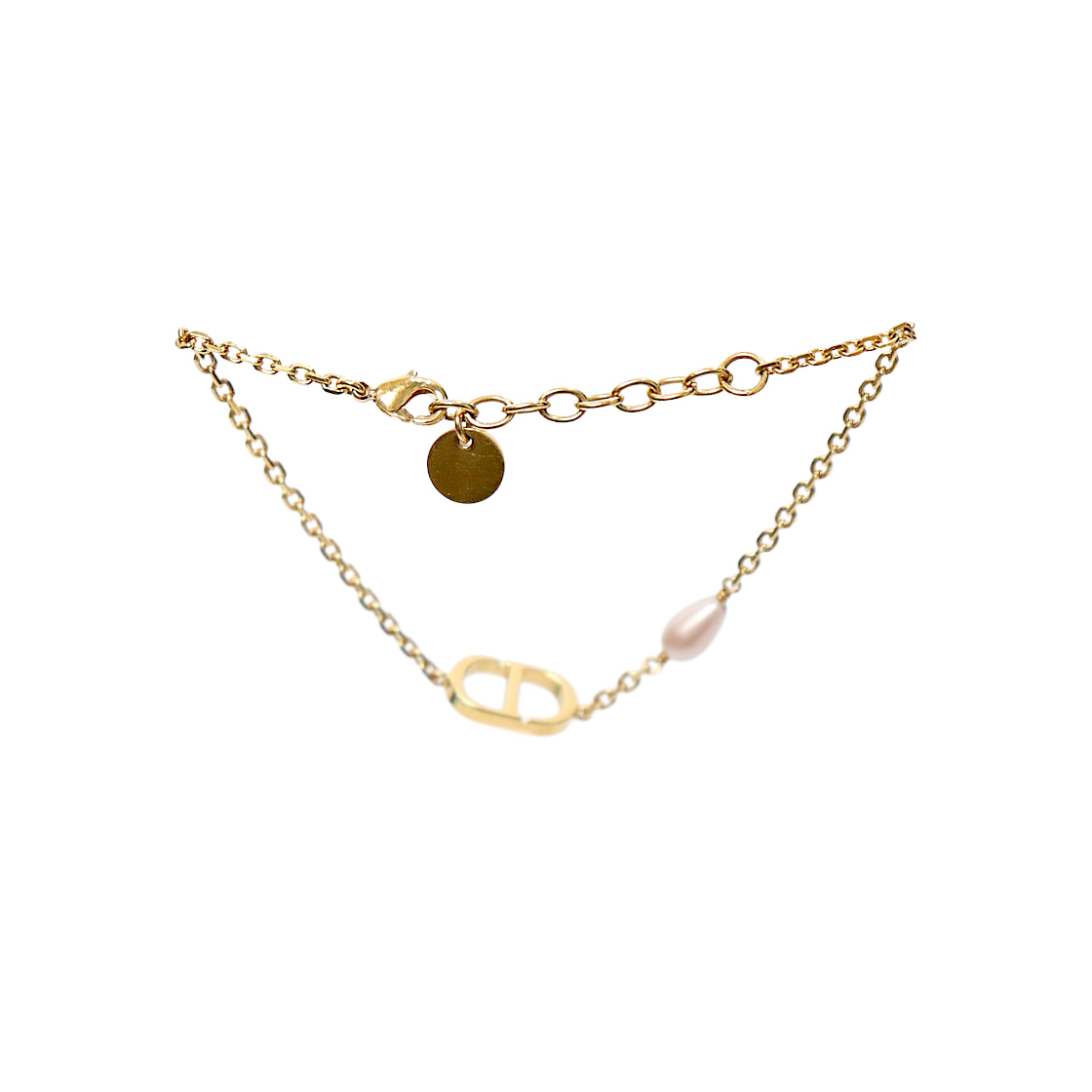 Dior Pearl Petite CD Gold Bracelet