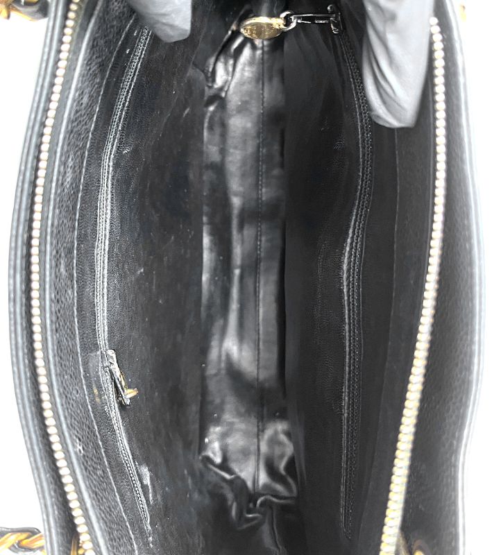 Chanel Black Caviar CC Pocket Shoulder Bag