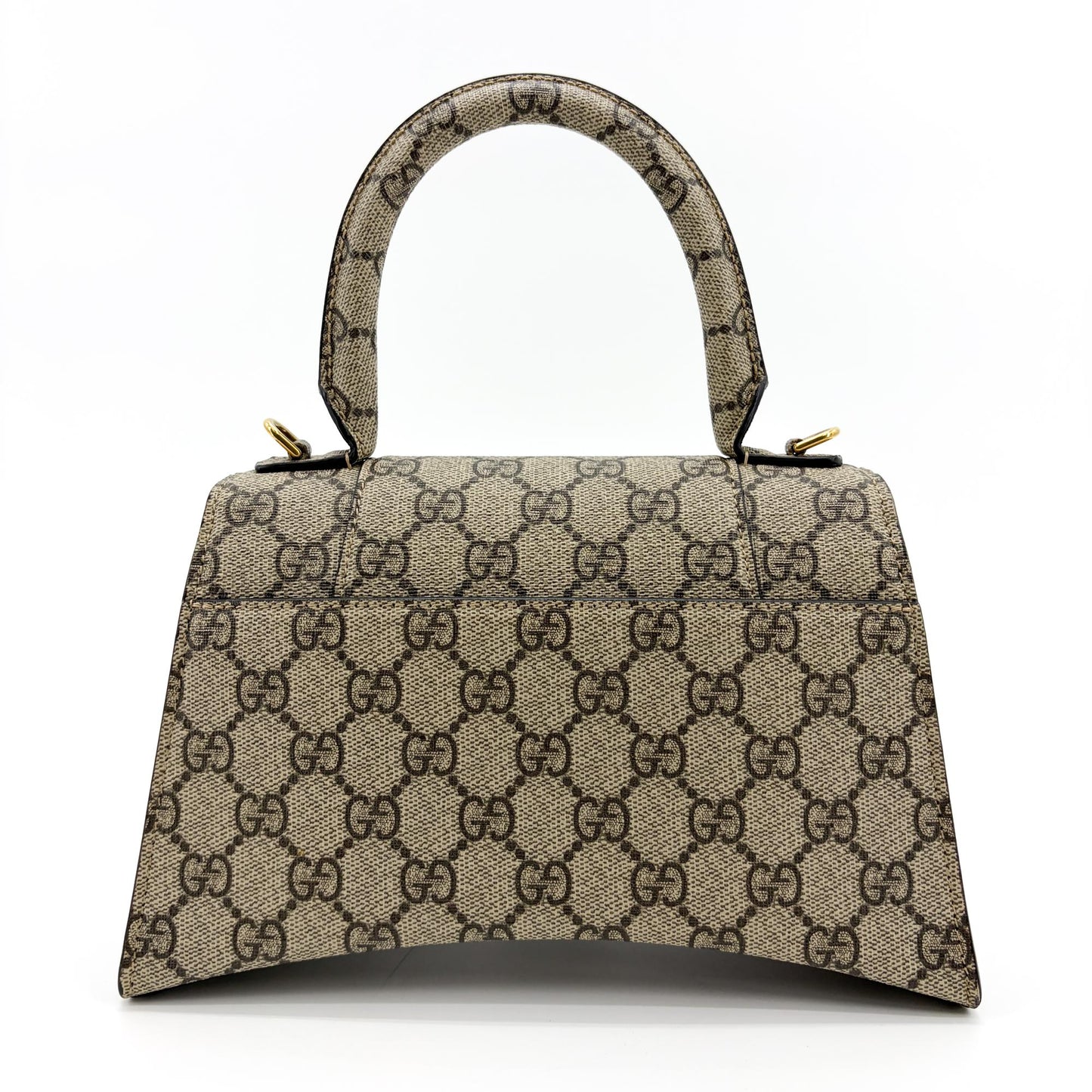 Balenciaga x Gucci The Hacker Project Hourglass Small Handbag Beige Ebony