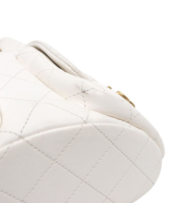 Chanel White Drawstring Two-Pocket Backpack