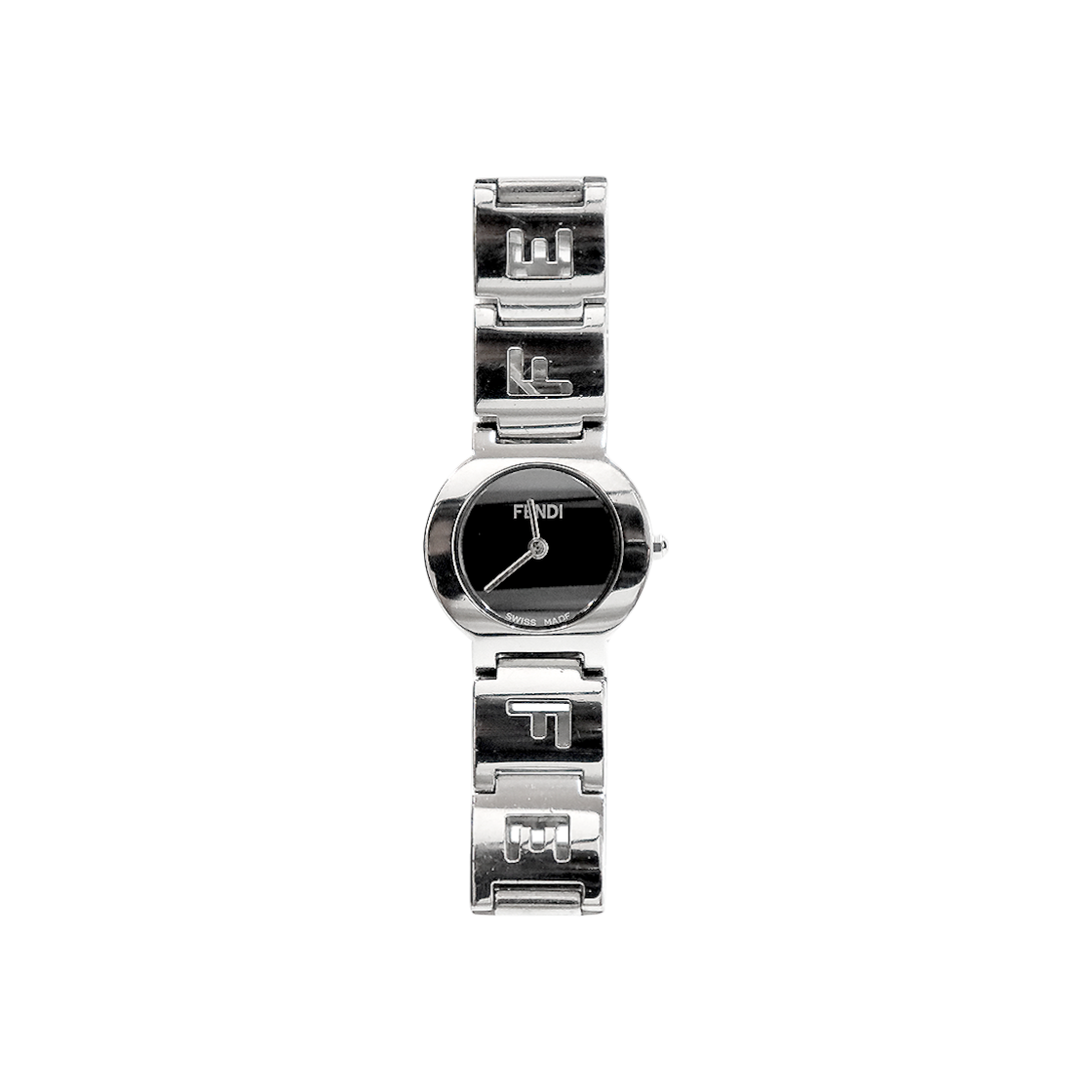 Fendi 23mm Black 3050L Steel Quartz Watch