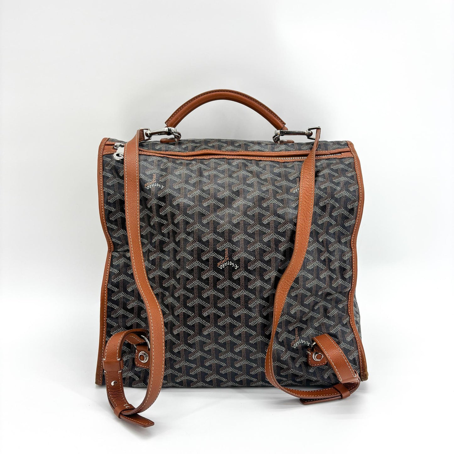 Goyard Saint Léger Backpack Black Brown