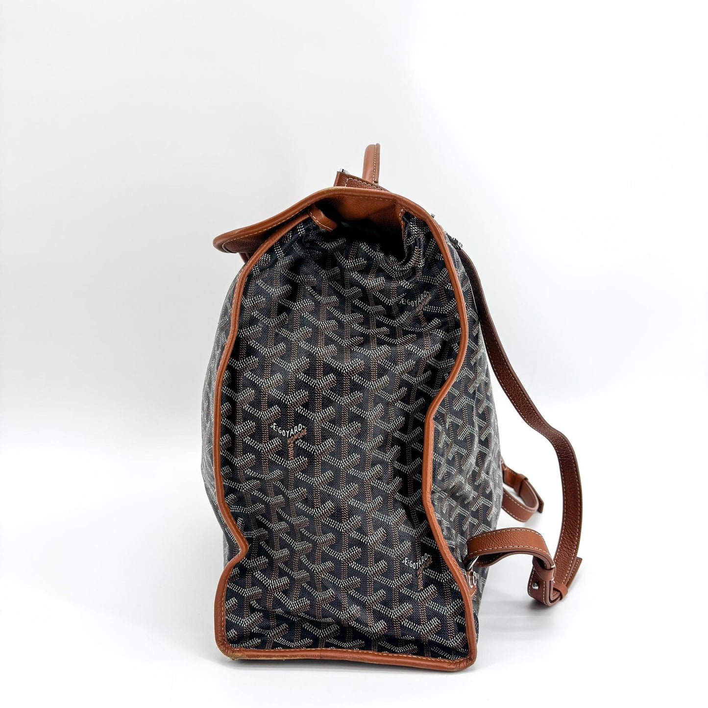 Goyard Saint Léger Backpack Black Brown