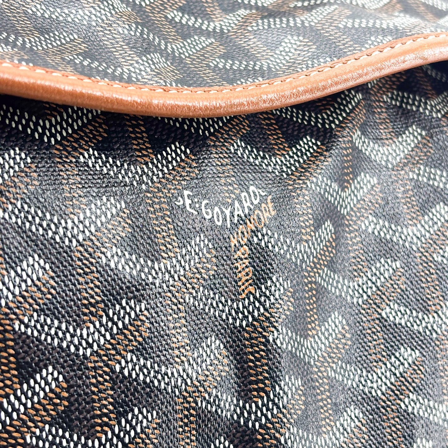 Goyard Saint Léger Backpack Black Brown