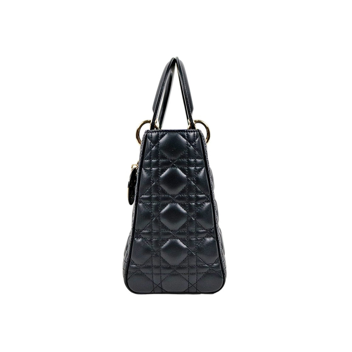 Dior Medium Black Lady Tote Bag