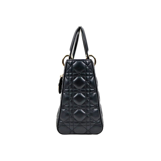 Dior Medium Black Lady Tote Bag