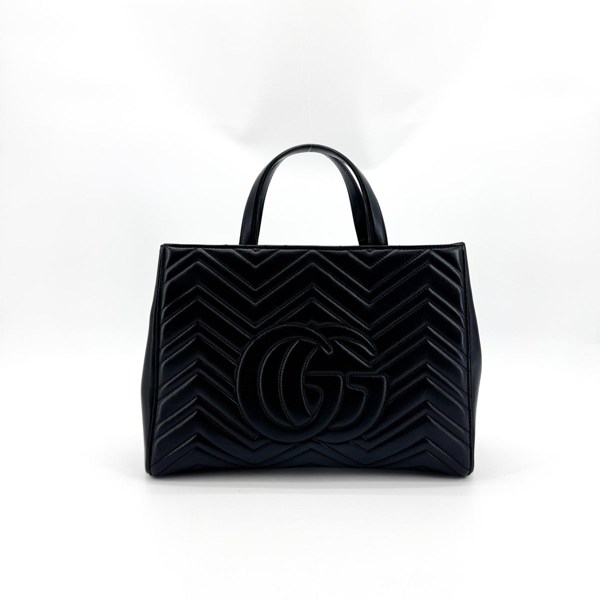 Gucci GG Marmont Matelassé Medium Tote Bag Black